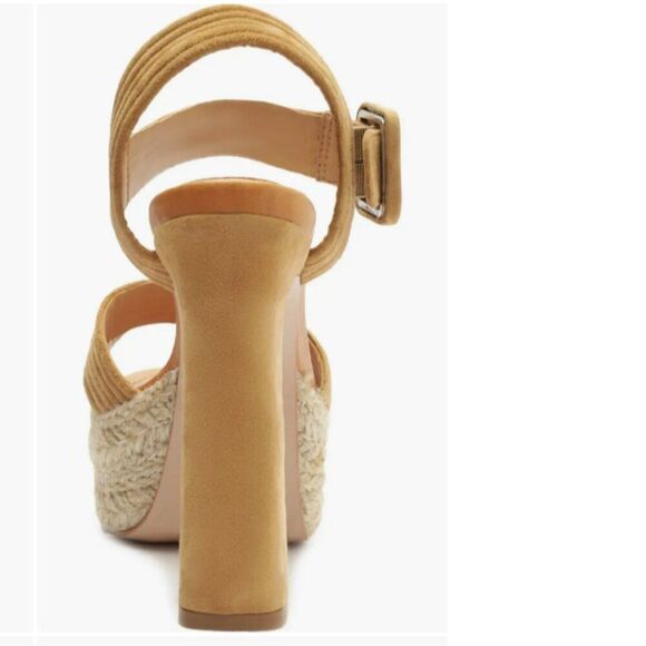 Schutz Blisse Platform Sandal Blisse Platform Jute-Wrapped Heel Sandal Tan Sz 10 - Picture 10 of 11